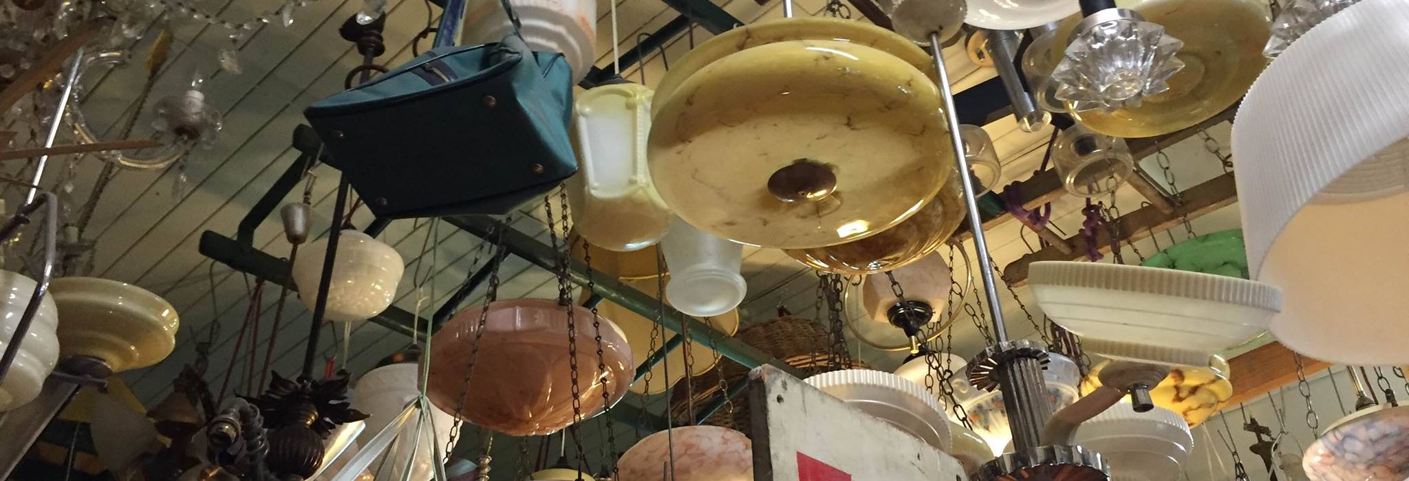 photo of light fittings in store